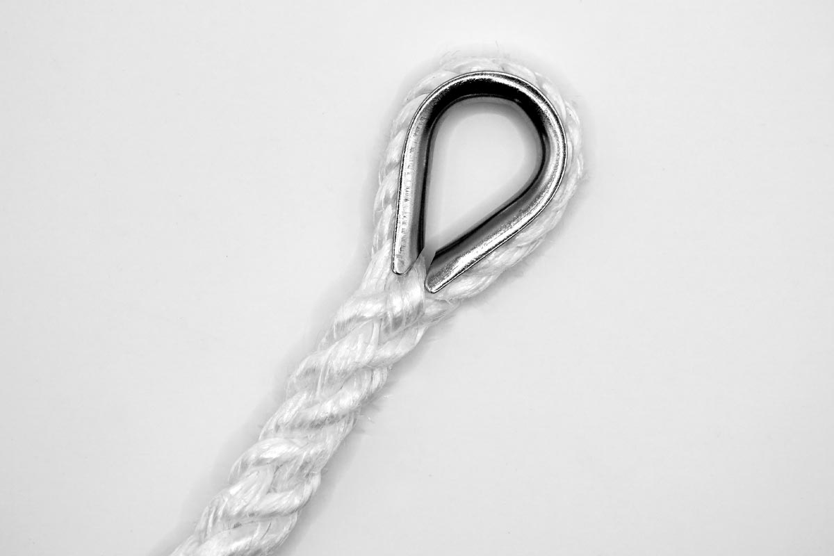 Splice Eyelet End wThimble Rope Central